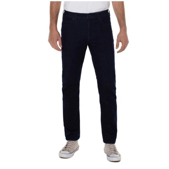 Liverpool Los Angeles Kingston Slim Straight Dark Wash Jeans in Figueroa NWT - Picture 1 of 7